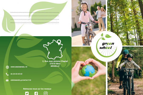 Flyer de présentation green wheel