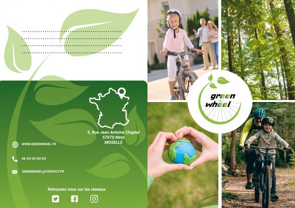 Flyer de présentation green wheel